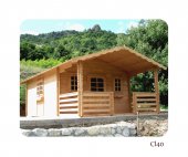Cabana din lemn masiv, Cl40